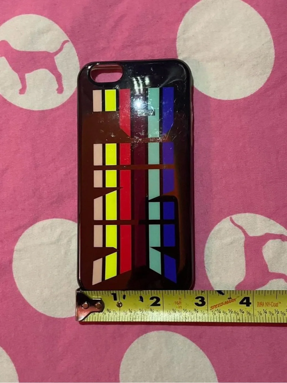 2010’s Victoria’s Secret PINK • Striped Rainbow iPhone Case